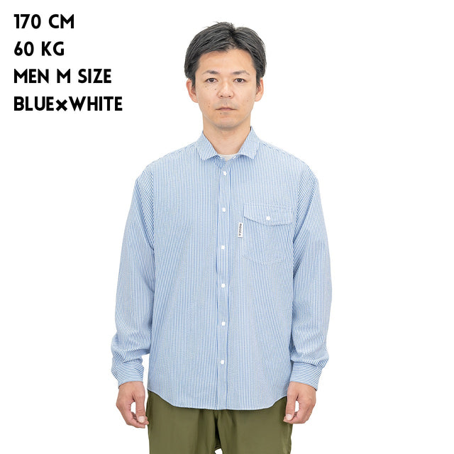 [30% OFF] RIDGE MOUNTAIN GEAR "Basic Long Sleeve Shirt - Stripe"  [送料250円]