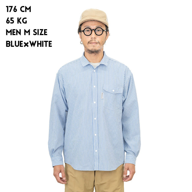 [30% OFF] RIDGE MOUNTAIN GEAR "Basic Long Sleeve Shirt - Stripe"  [送料250円]