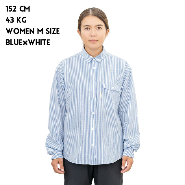 [30% OFF] RIDGE MOUNTAIN GEAR "Basic Long Sleeve Shirt - Stripe"  [送料250円]
