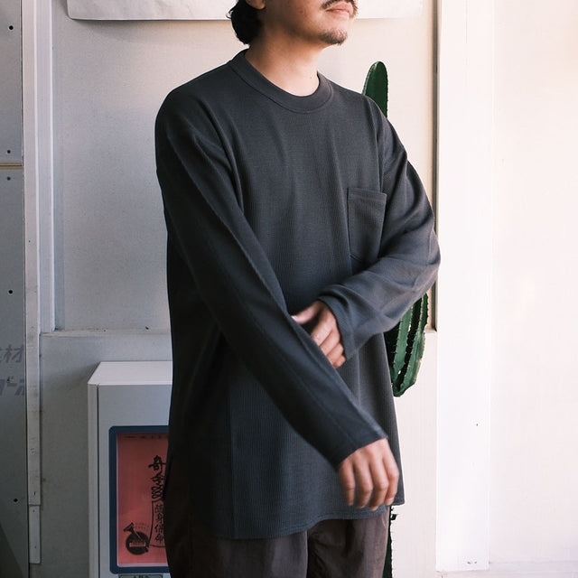迷迭香 "AXIO WOOL WAFFLE TEE" [送料250円]