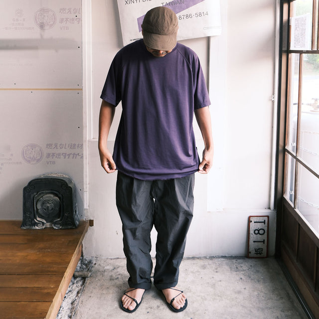 BAMBOO SHOOTS "MERINO WOOL 1/2 BASEBALL TEE -瓦奇岳別注PURPLE-"[送料250円]