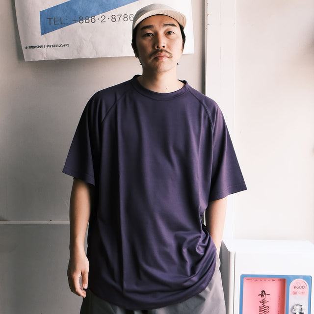 BAMBOO SHOOTS "MERINO WOOL 1/2 BASEBALL TEE -瓦奇岳別注PURPLE-"[送料250円]