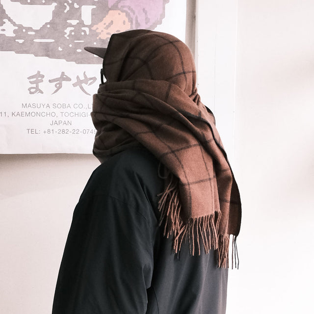 SEDAN ALL-PURPOSE "Cashmere Wool Grid Stole" [送料無料]　※10/31(Sat.) PM12:00 販売開始