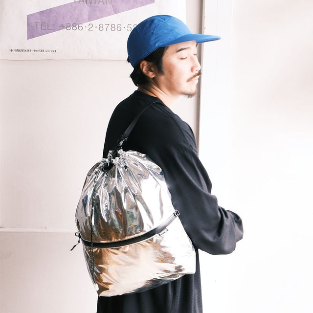 pon-sa WALKING GEAR "KANGAROO 5 way BAG SILVER METALIC w/ BAG FIT loop" [送料250円]