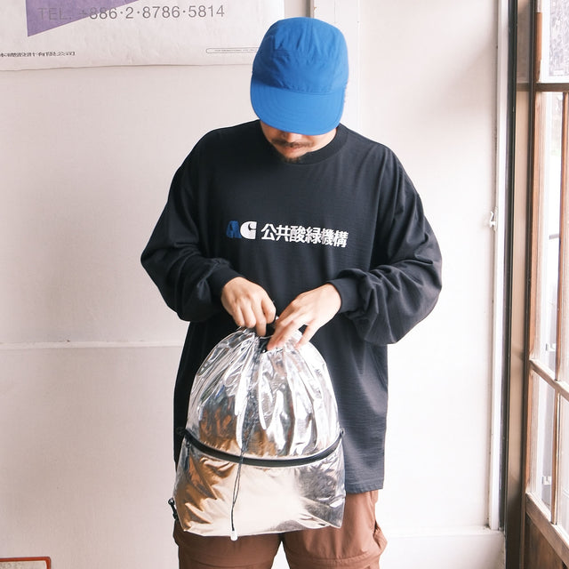 pon-sa WALKING GEAR "KANGAROO 5 way BAG SILVER METALIC w/ BAG FIT loop" [送料250円]