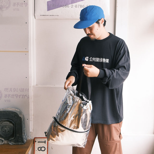 pon-sa WALKING GEAR "KANGAROO 5 way BAG SILVER METALIC w/ BAG FIT loop" [送料250円]