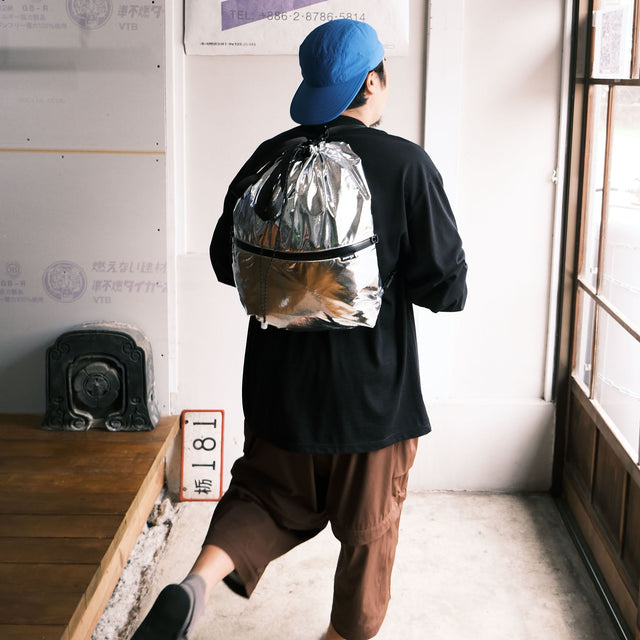 pon-sa WALKING GEAR "KANGAROO 5 way BAG SILVER METALIC w/ BAG FIT loop" [送料250円]