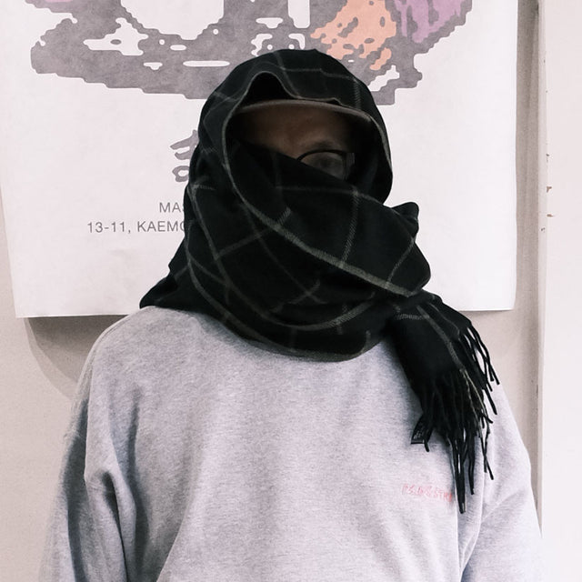 SEDAN ALL-PURPOSE "Cashmere Wool Grid Stole" [送料無料]　※10/31(Sat.) PM12:00 販売開始