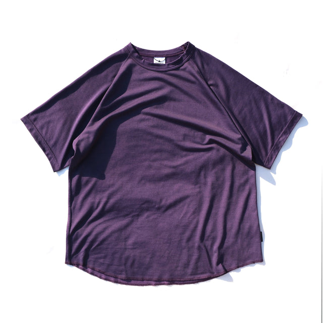 BAMBOO SHOOTS "MERINO WOOL 1/2 BASEBALL TEE -瓦奇岳別注PURPLE-"[送料250円]