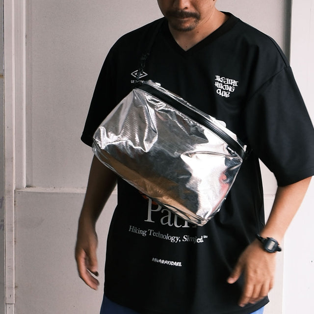 pon-sa WALKING GEAR "KANGAROO 5 way BAG SILVER METALIC w/ BAG FIT loop" [送料250円]