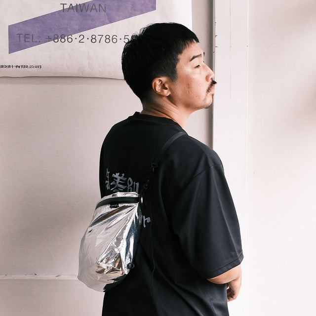 pon-sa WALKING GEAR "KANGAROO 5 way BAG SILVER METALIC w/ BAG FIT loop" [送料250円]