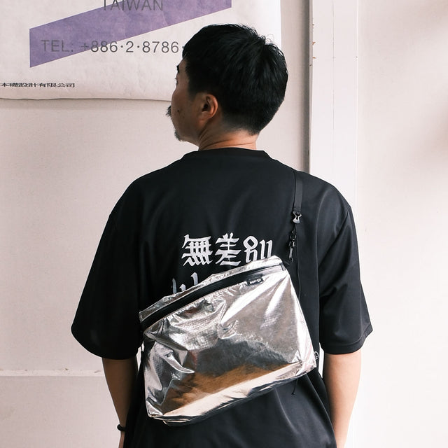pon-sa WALKING GEAR "KANGAROO 5 way BAG SILVER METALIC w/ BAG FIT loop" [送料250円]
