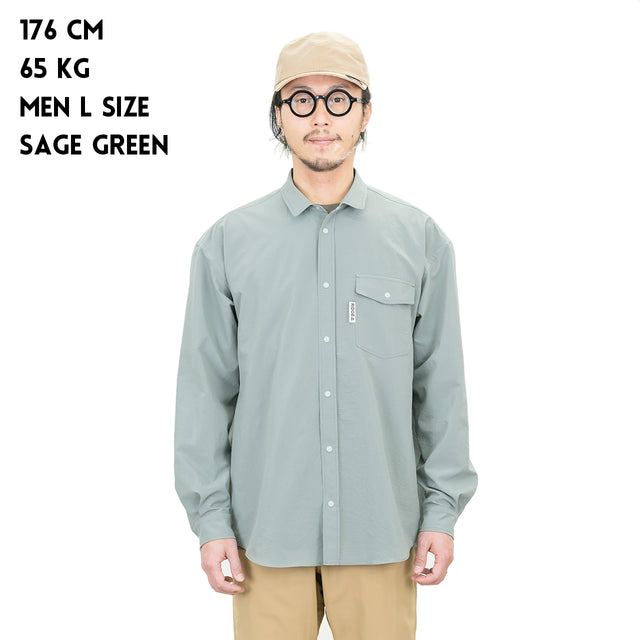 RIDGE MOUNTAIN GEAR "[Mens] Poly Basic Long Sleeve Shirt"  [送料250円]