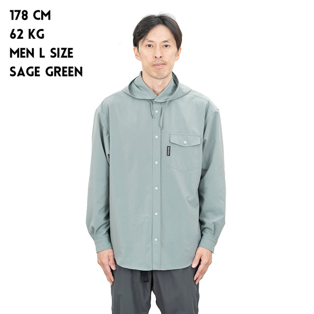 RIDGE MOUNTAIN GEAR "Hooded Long Sleeve Shirt"  [送料250円]